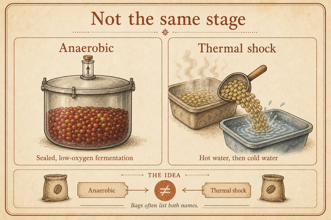 A sealed anaerobic tank compared with a hot rinse followed by a cold rinse