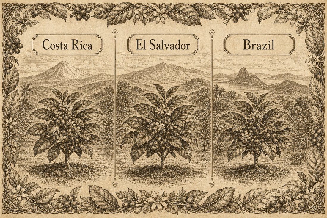 Villa Sarchi, Pacas, and Caturra as three separate dwarf Bourbon mutations